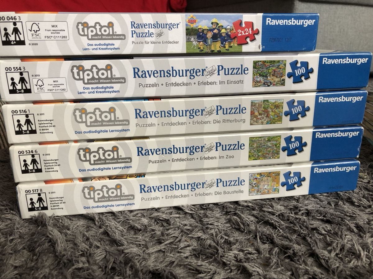 Tiptoi Puzzle: Tiptoi Puzzle-Set: 5 verschiedene Puzzles – Usato da Embrach venduto da rocky84 2
