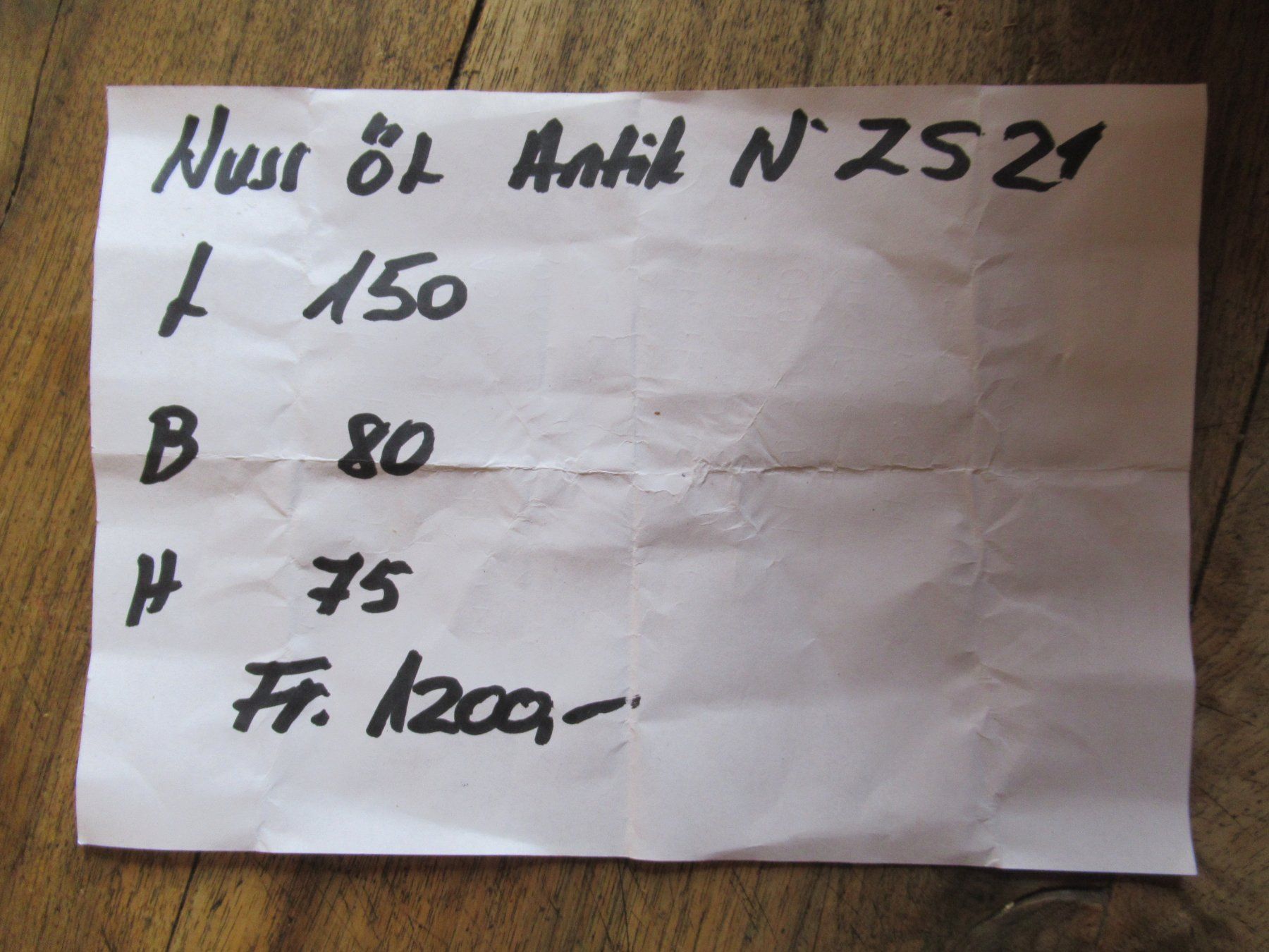 Tavoli: Antiker Beizentisch (Nuss/150) – Usato da Berg SG venduto da Pizza58 7