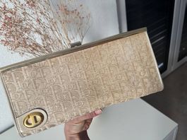 Dior Clutch Vintage Beige Gold