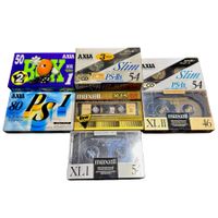 leere unbenutzte Musikkassetten, Maxell, Axia