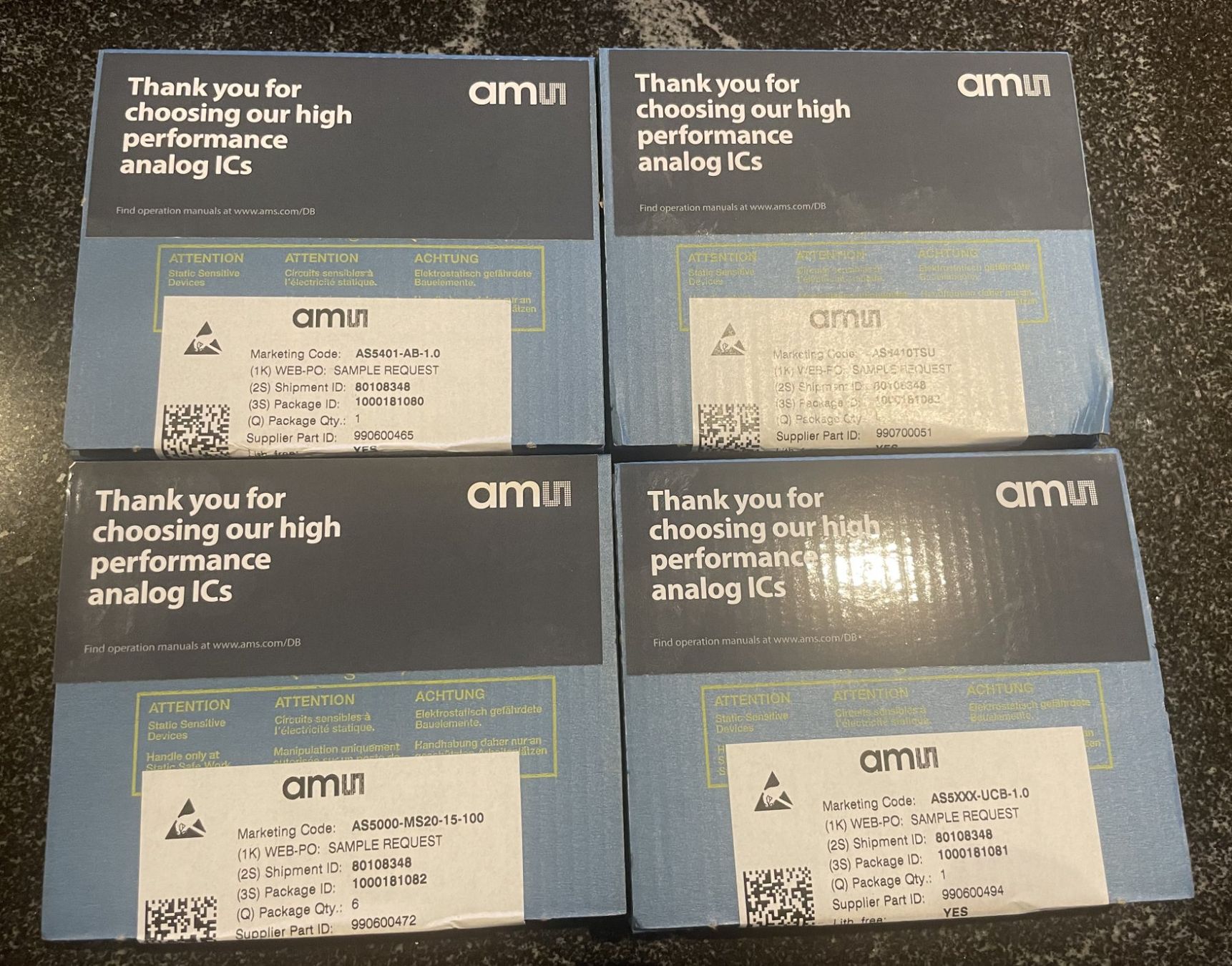 Componenti elettronici: AMS AS5410 3D-Hall Absolute Linear Position Sensor Demo Kit – Nuovo e nell'imballaggio originale da Hinwil venduto da RomRay 3