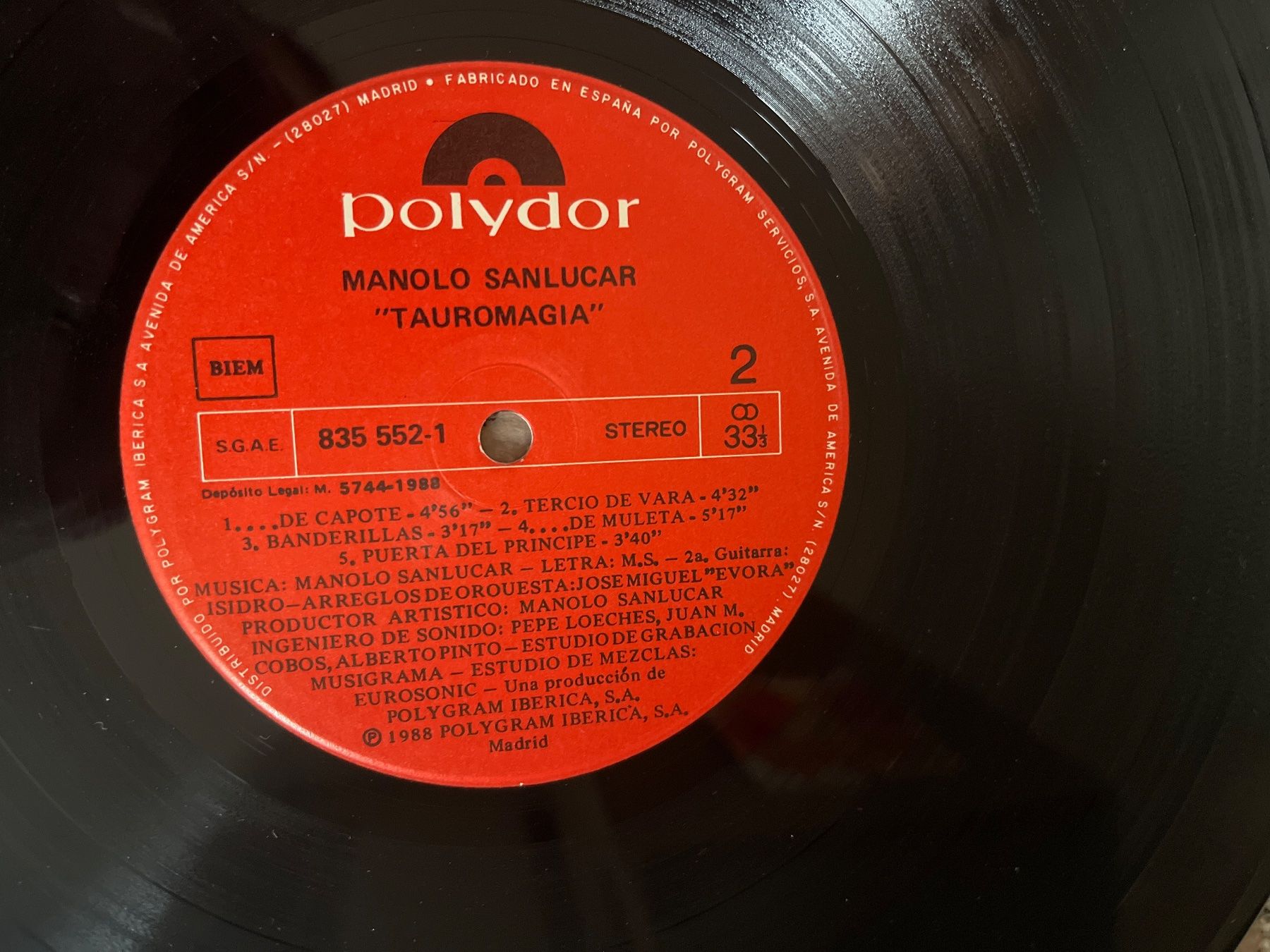 Dischi in vinile: S1214/Manolo Sanlucar Tauromagia – Usato da Frutigen venduto da Philippe_jsp 2