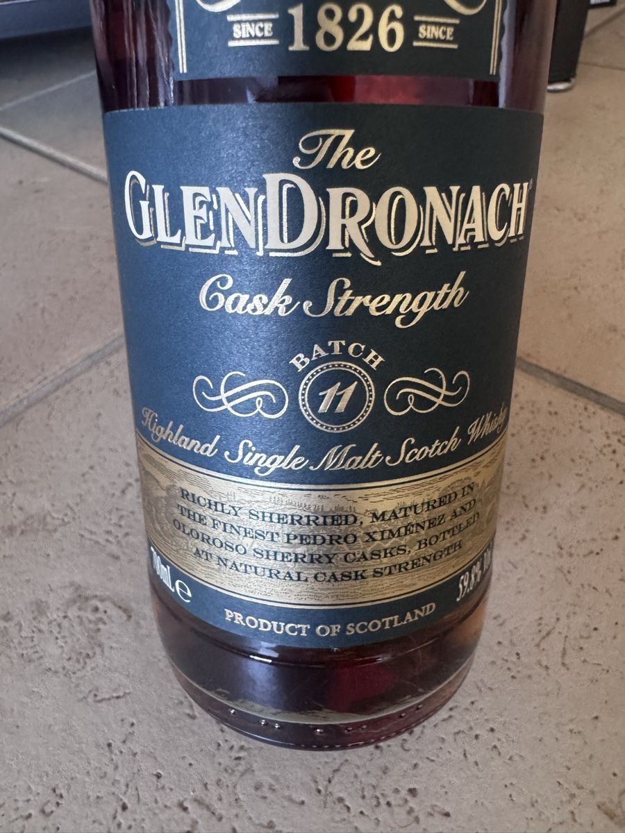 Glendronach Bevande alcoliche: The Glendronach Cask Strength Batch 11 Whisky – Nuovo e nell'imballaggio originale da Hergiswil NW venduto da wert721 3