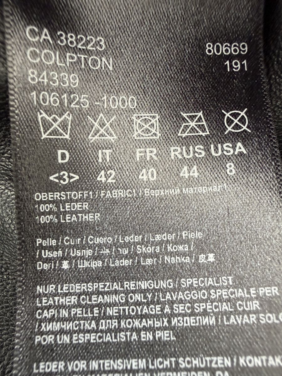 Drykorn Giacche: Schwarze Lederjacke feinstes Nappaleder Grösse 38 – Nuovo e nell'imballaggio originale da Wettswil venduto da ramba 8