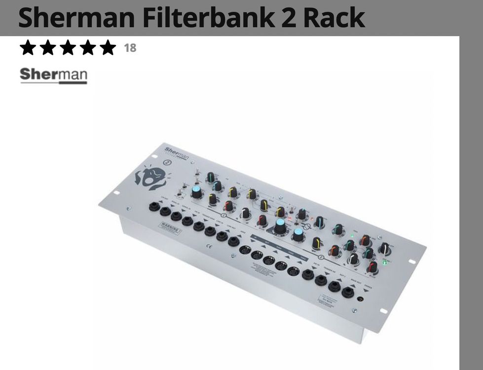 Sherman Filterbank 2 Rack NEUF | Kaufen auf Ricardo