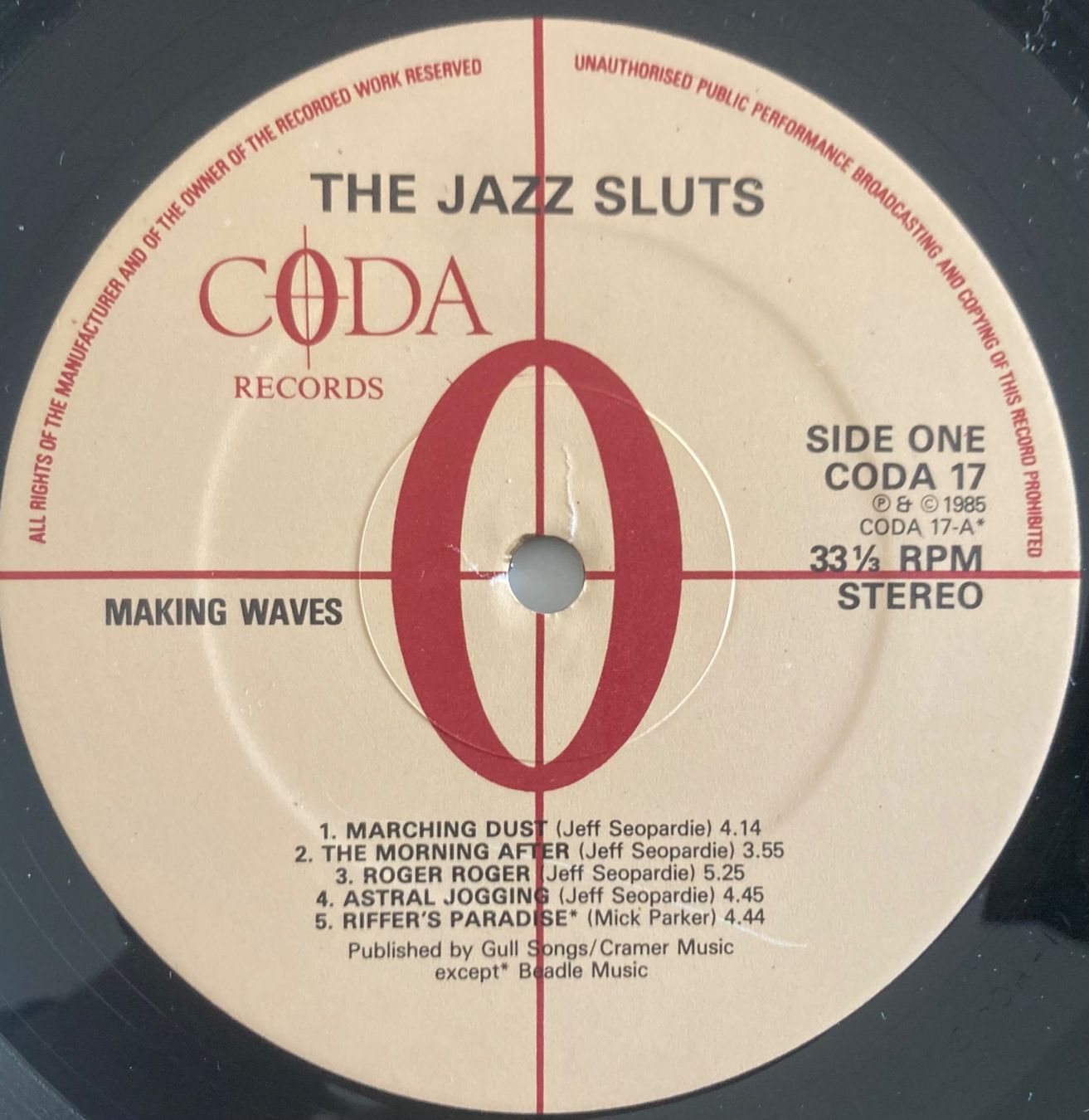 Dischi in vinile: JAZZ SLUTS - MAKING WAVES – Usato da Poliez-Pittet venduto da Newtown-Records 2