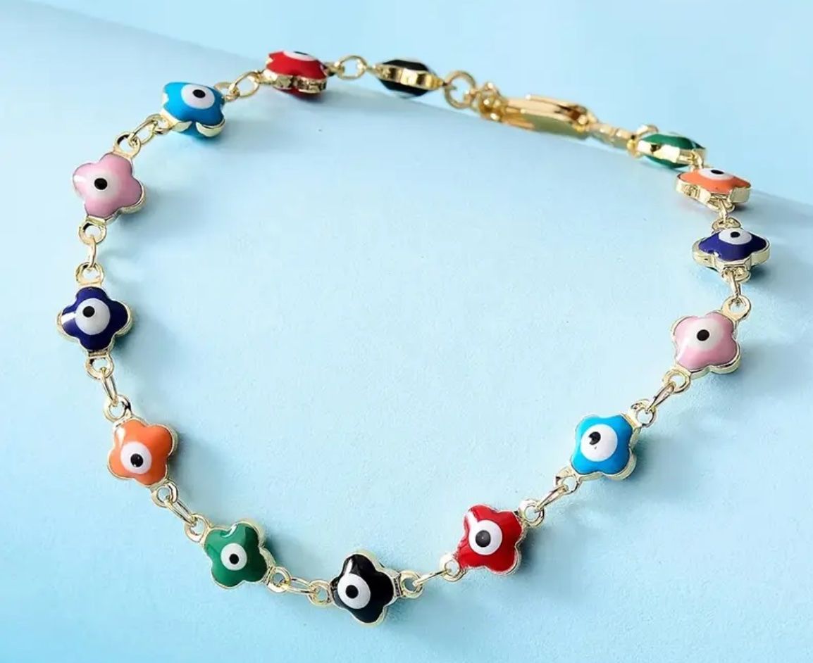 Bracciali & Braccialetti: Armband mit "Evil Eye" Glücksbringer – Nuovo e nell'imballaggio originale da Gams venduto da Mariawicca