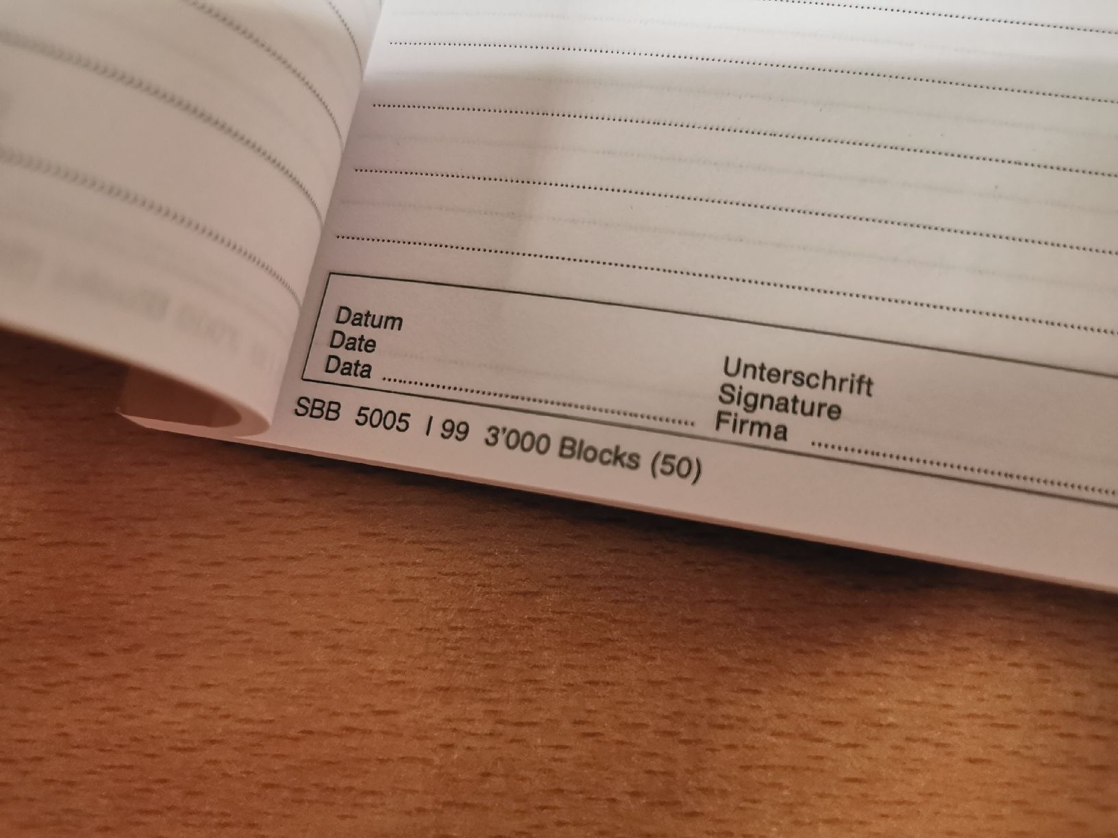 SBB/CFF/FFS Documenti: SBB Formular-Block – Nuovo e nell'imballaggio originale da Sattel venduto da tomvospiez 1