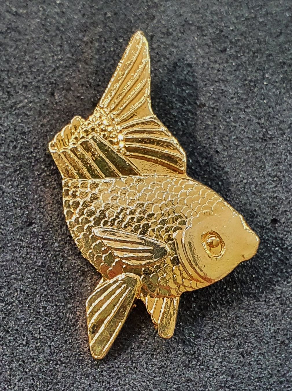 Placchette & Badge: BB186 - Pin Goldiger Fisch – Usato da Reinach BL venduto da Boston-Verkauf
