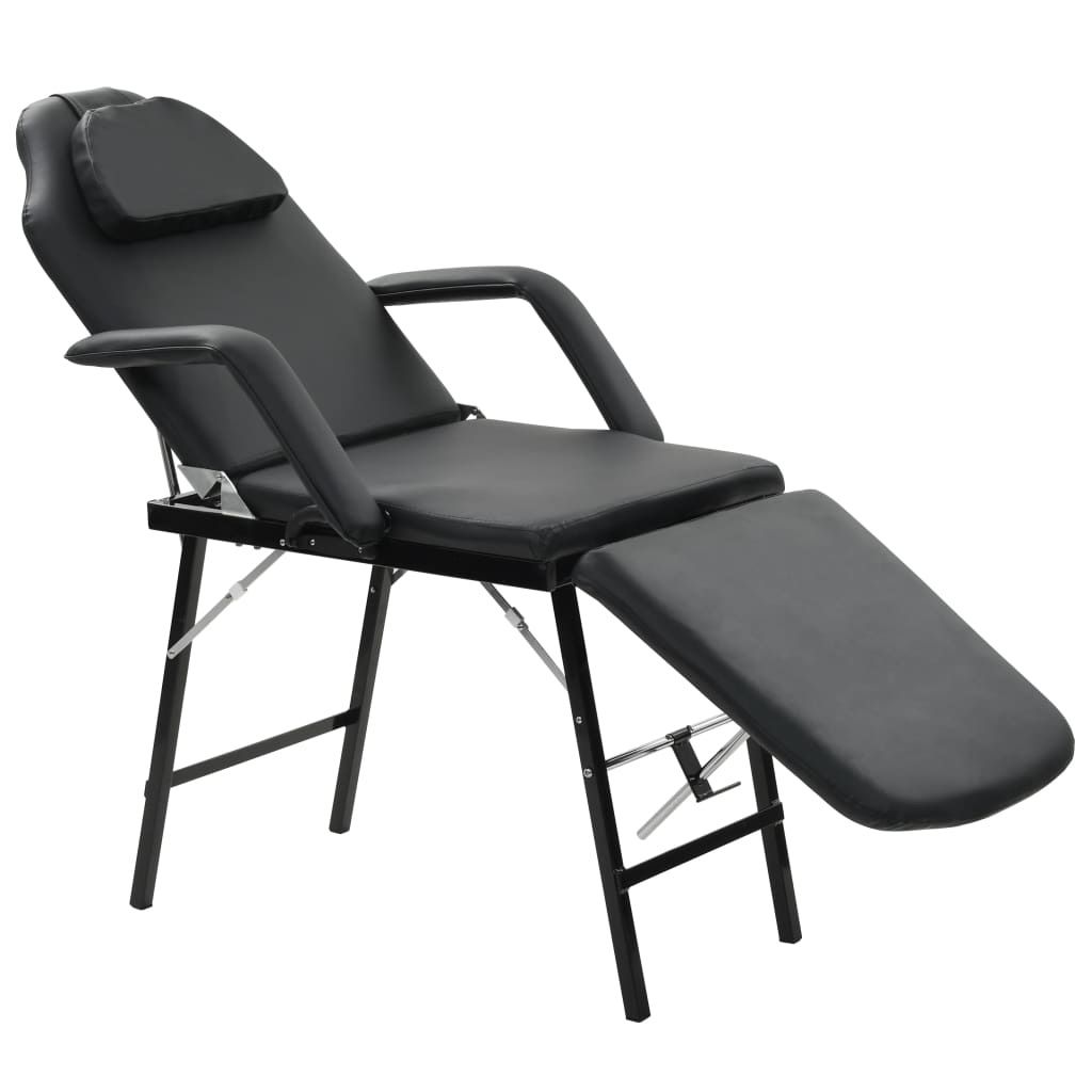 TecTake Kosmetik-& Massageliegen: Table de massage pliante noire similicuir – Neu und originalverpackt aus Delémont von Emi-98 7