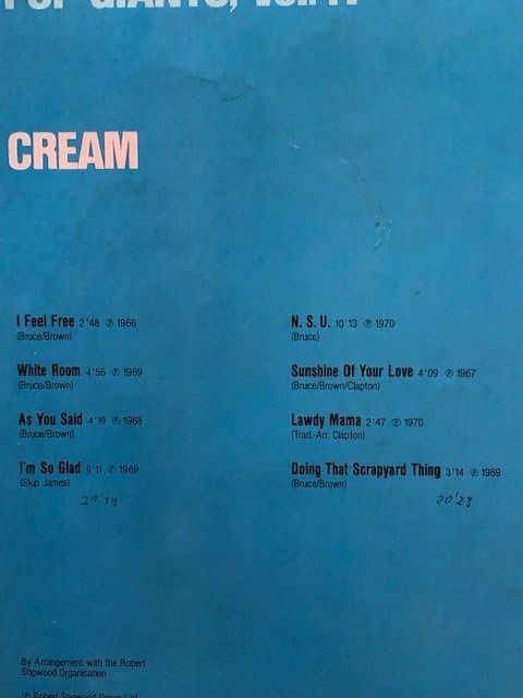 Dischi in vinile: Cream – Usato da Aarwangen venduto da Jukebox3 3