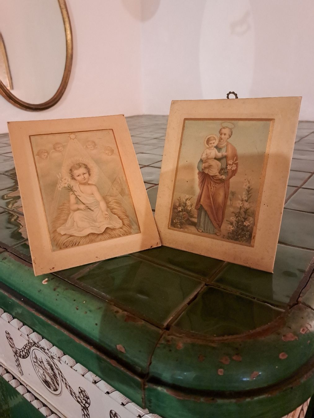 Foto & Immagini: Antike Heiligenbilder, Set von 2 Stück,  – Usato da Kölliken venduto da Upcycling-by-Mc-TAM 6