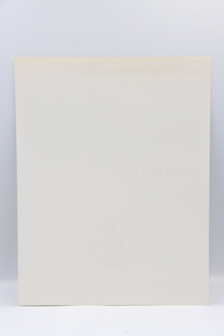 Maserati Dokumente: Maserati Merak SS 1978 Prospektblatt – Gebraucht aus Bühl b.Aarberg von Collectorpassions 1