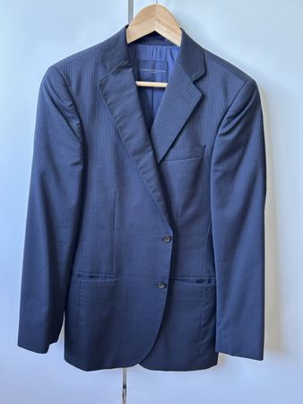 Tommy Hilfiger Sakko Gr. 46 – Dunkelblau mit Nadelstreifen