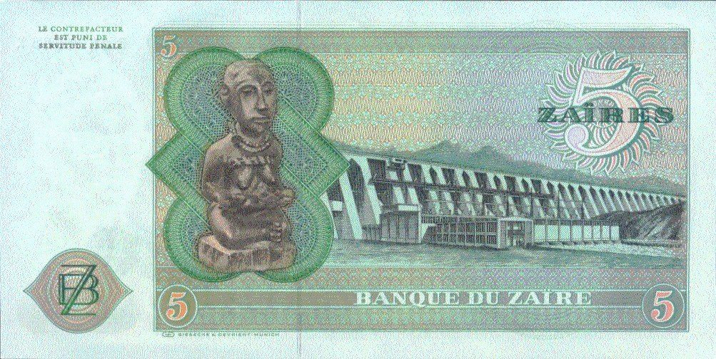 Banconote: Zaire 5 Zaires 1977 P-21b UNC – Nuovo (secondo la descrizione) da Schliern b. Köniz venduto da pizzitaxi 1