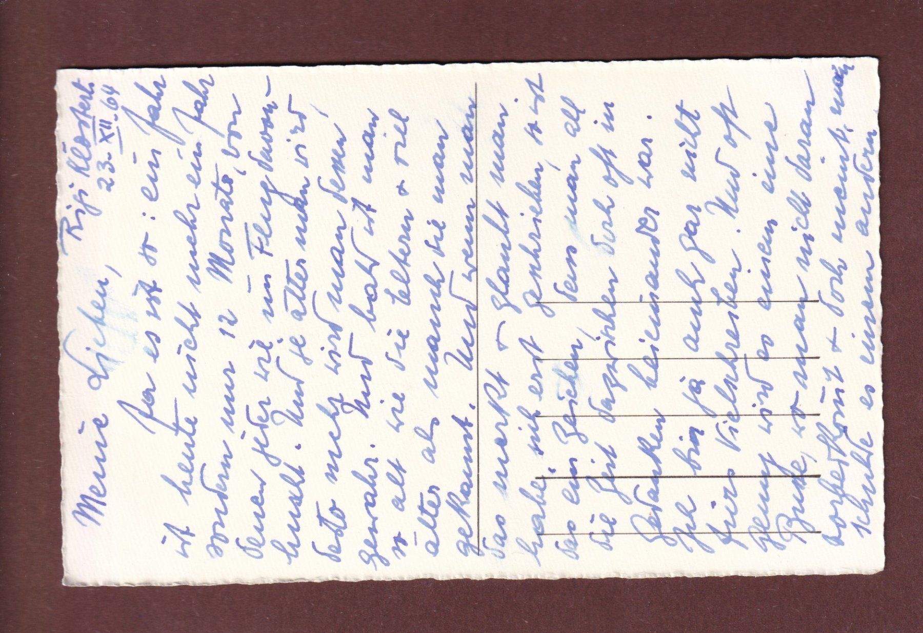 Ansichtskarten: FELSENWEG bei Rigi-First - 1964 – Gebraucht aus Pully von nicecards-shop 1