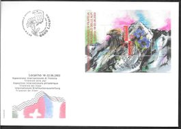 FDC Sonderblock 1087 Ticino ET Locarno 8.5.2003