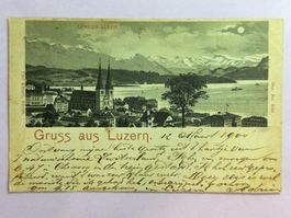 Gruss aus Luzern - Litho - vor 1900