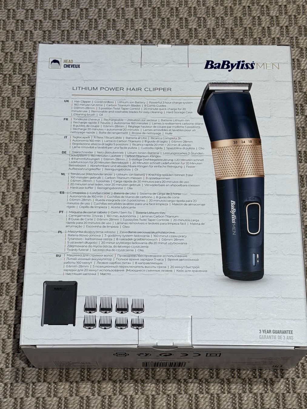 BaByliss Schneiden: Tondeuse BaByliss MEN Lithium Performance Endurance – Neu und originalverpackt aus Lausanne von Neytirii 1
