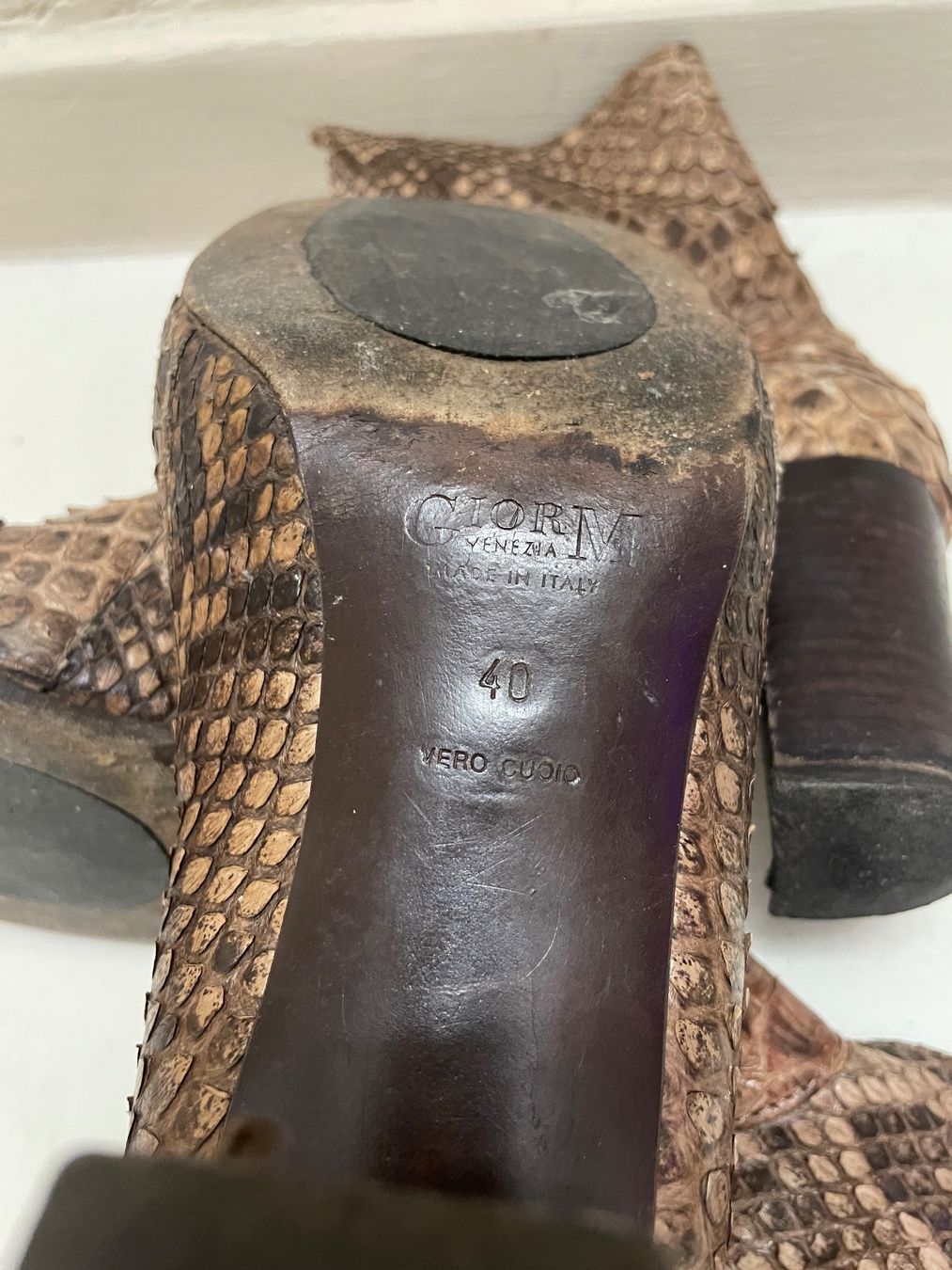 Scarpe da donna: Stiefeletten 40 Giorgio M. Venezia - Pitone – Usato da Minusio venduto da Pink222 7