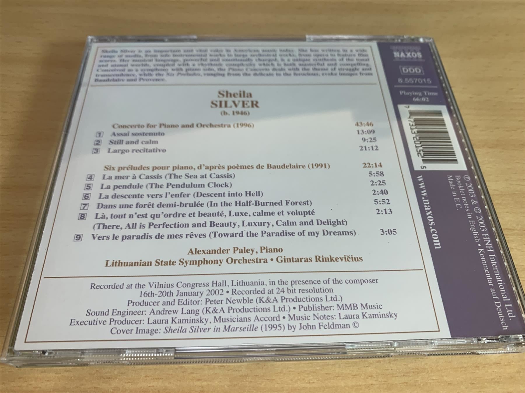 CD: Sheila Silver - Piano Concerto – Usato da Rikon im Tösstal venduto da Alpenmutz 1