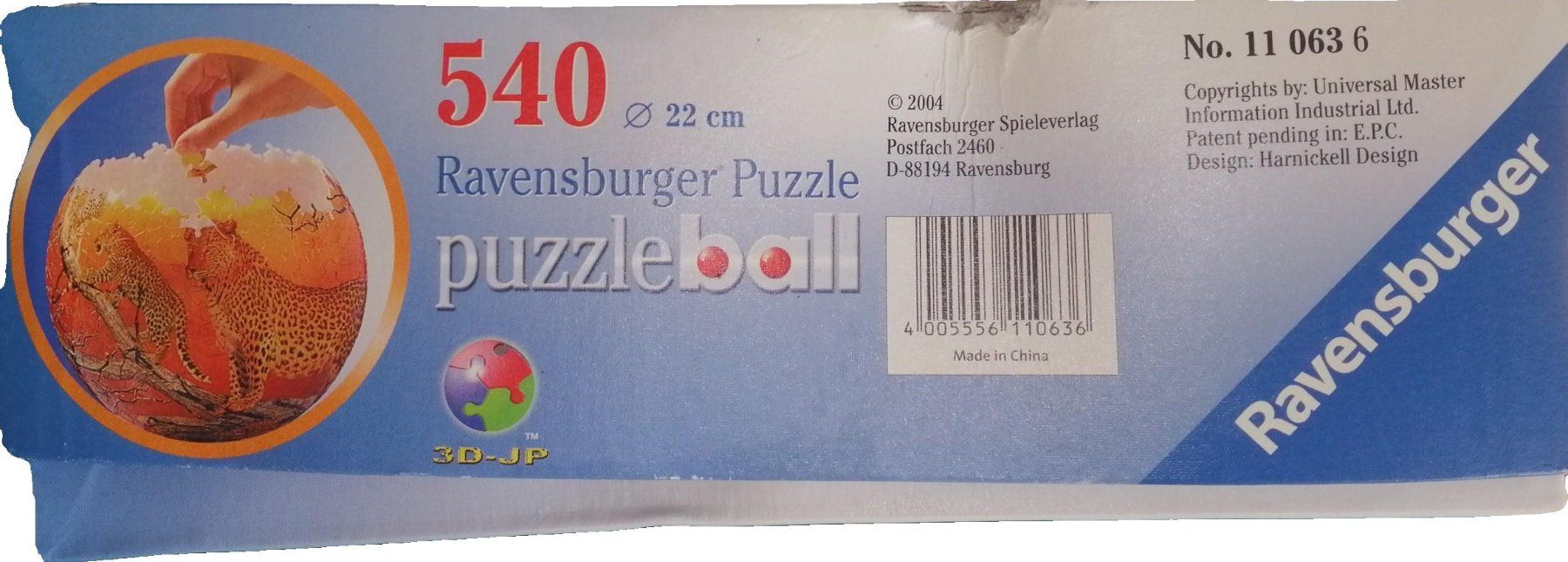 Ravensburger Puzzles: Ravensburger Puzzleball, 540 Teile, Leopard – Gebraucht aus Schaffhausen von Domifran 1