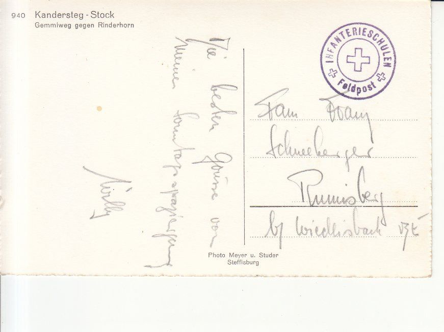 Cartoline postali: Kandersteg - Stock, ca. 1950 – Usato da Bürglen TG venduto da StampGraf 1
