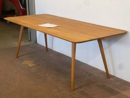 Eichen Tisch massiv Holz 220x95x75cm LxBxH