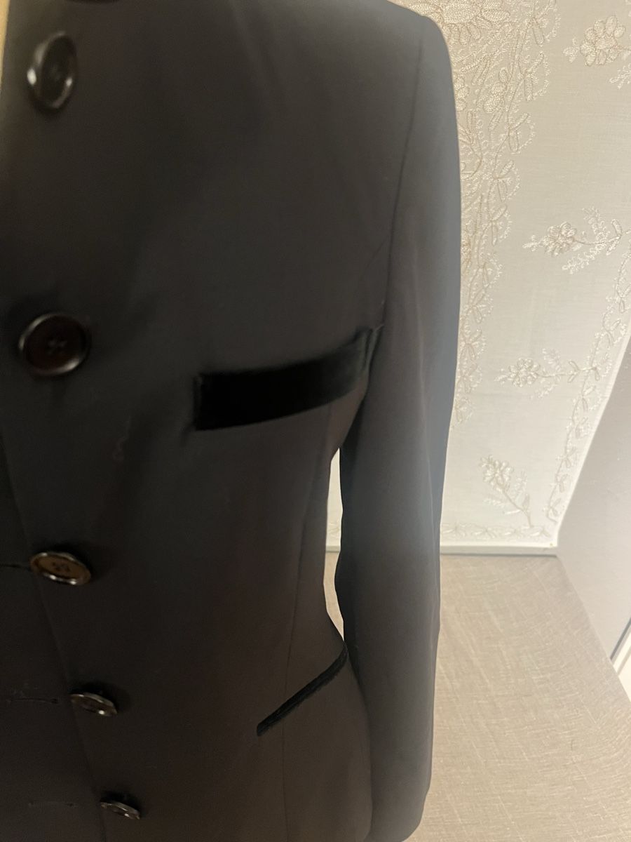 Scapa Giacche: Veste noire SCAPA col Mao doublée bleu élégante – Usato da Genève venduto da DELIRBEADS 2