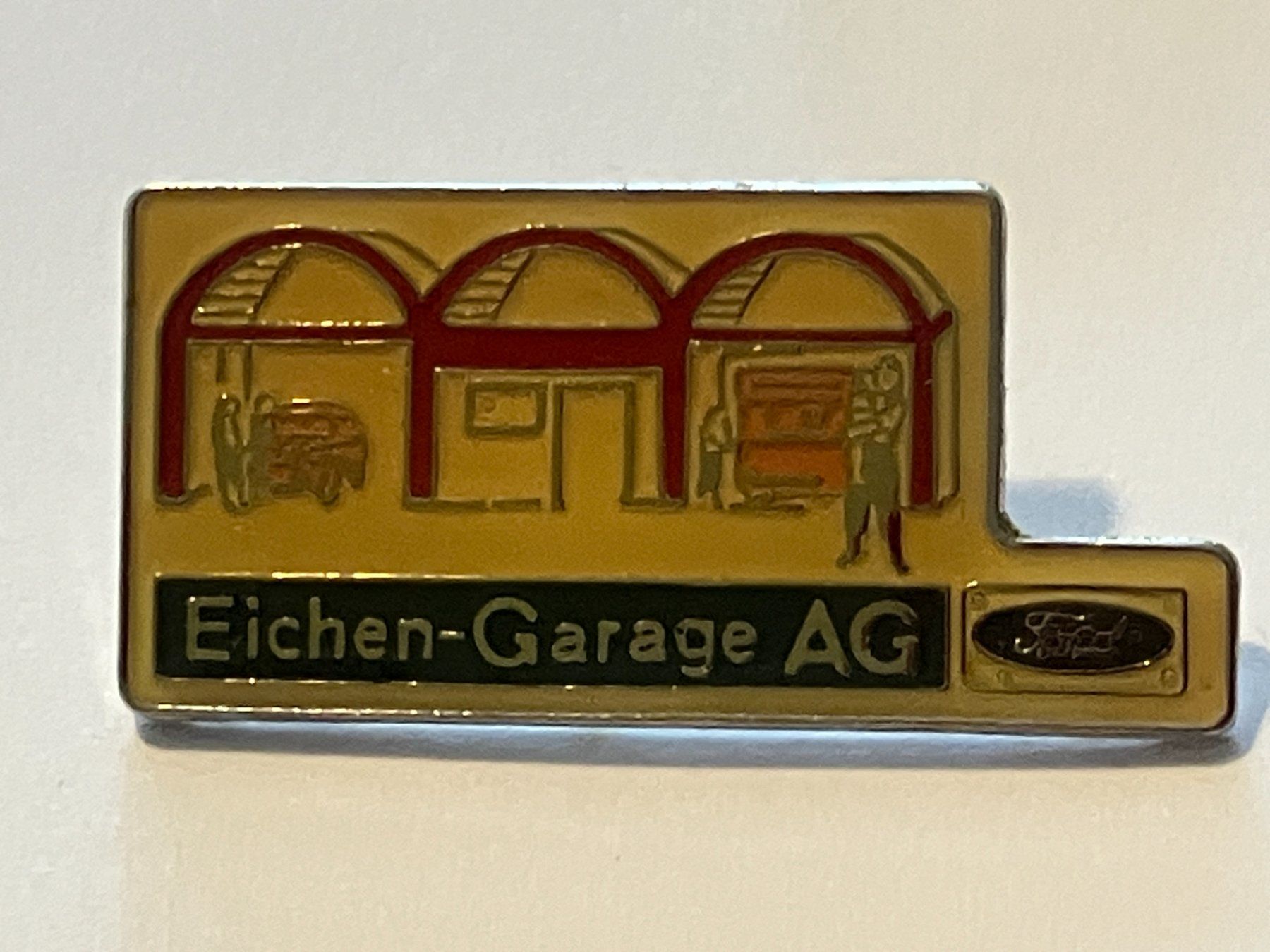 Plaketten & Abzeichen: 1 Pin Eichen Garage AG Ford – Gebraucht aus Basel von djwwpp