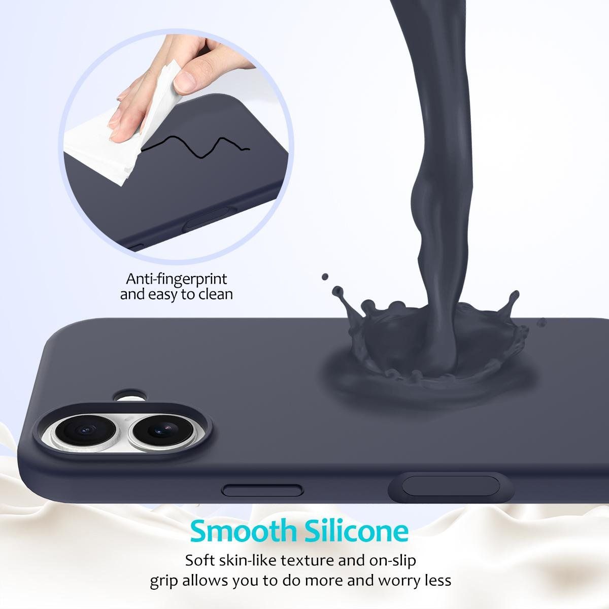 Cover & Protezioni schermo: iPhone 17 Hülle Etui Silikon Case Back Cover Coque Tasche – Nuovo e nell'imballaggio originale da Volketswil venduto da coverandmore 6
