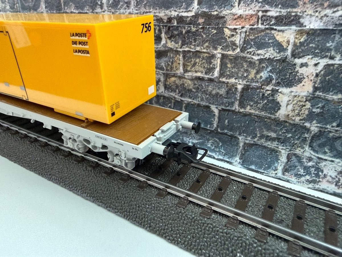 Hag Modellini di ferrovie: HAG SBB Postcontainer, Nr. 600, – Usato da Altdorf UR venduto da modellbau-widmer 3