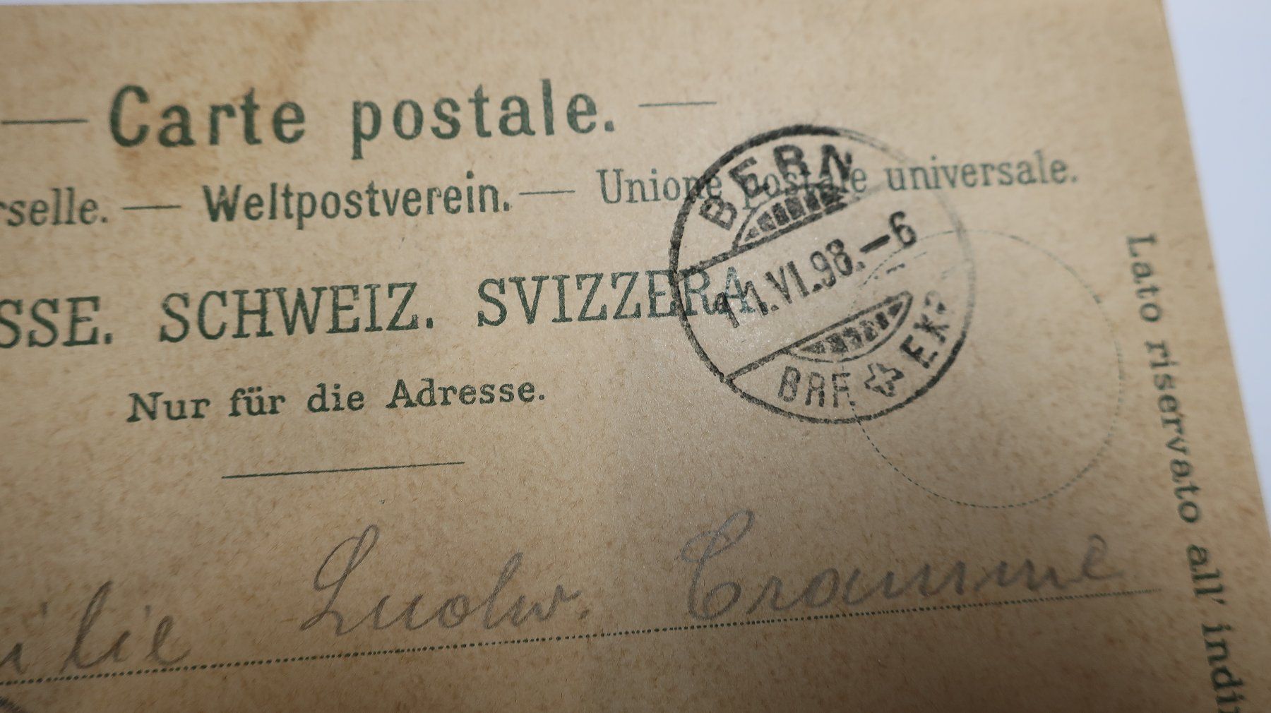 Cartoline postali: Gruss aus Interlaken 1898 – Usato da Cormoret venduto da Pascalll2001 7