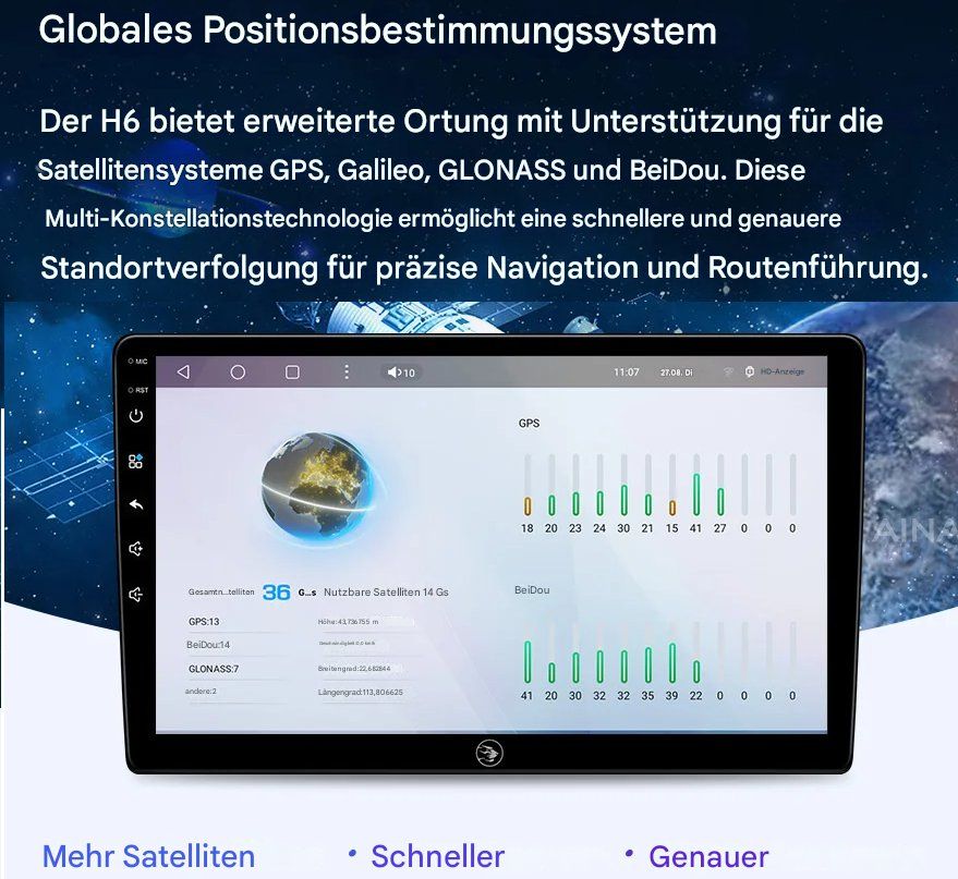 Lettore multimediale & Streamer: VW Tiguan 2006–2016 / Golf Plus Multimedia Android System – Nuovo e nell'imballaggio originale da Chur venduto da shop.chur 8