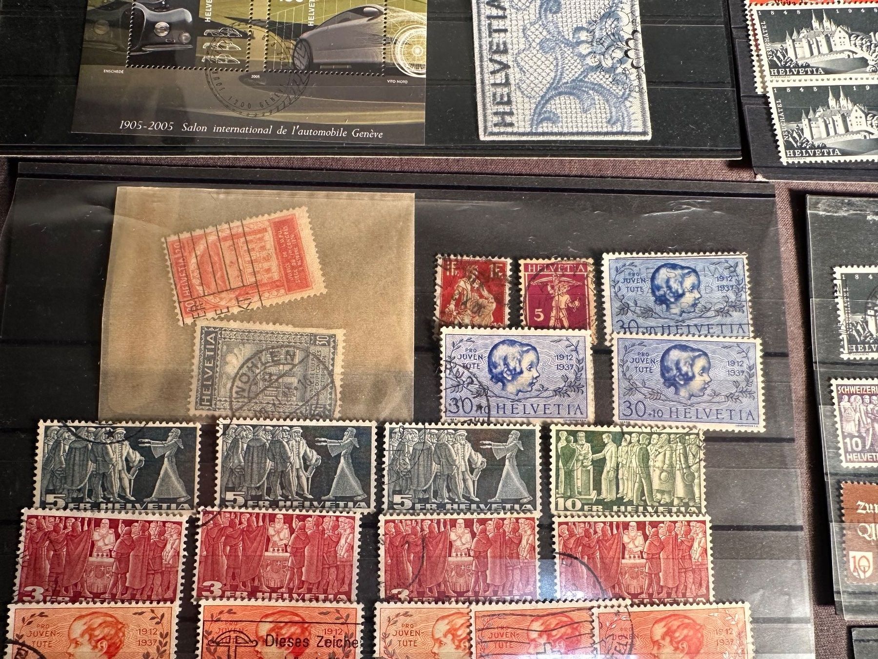 Tutti i francobolli: Sammlung Sitzende Helvecia+ Postfrisch Steckkarten Hoher KAT – Usato da Stettfurt venduto da 2442 3