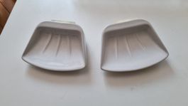 2 porte savon blanc