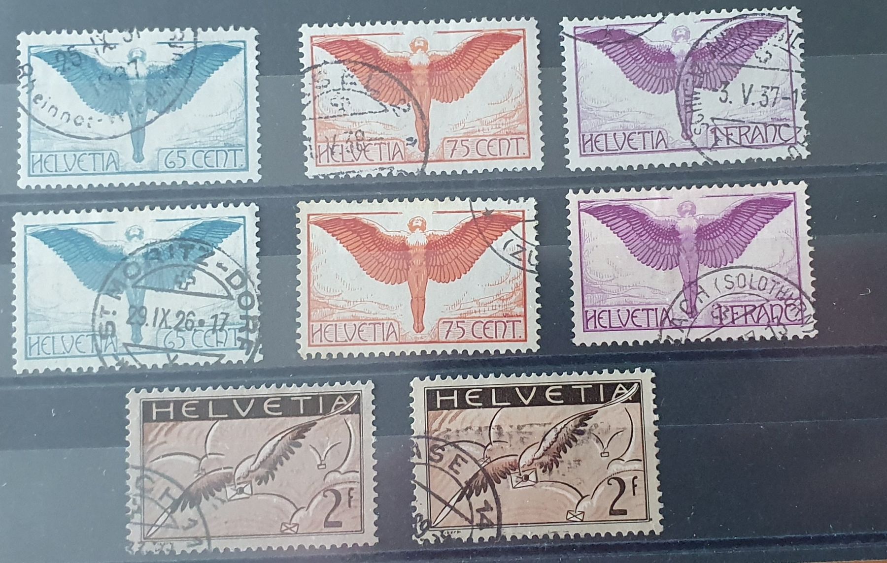Stempel: Lot Flugpostmarke, sauber Gestempelt – Gebraucht aus Kreuzlingen von Rschweiz1 5