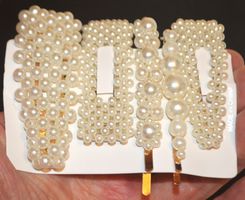 Schmuckset E-114 – 5 Haarspangen mit Kunstperlen