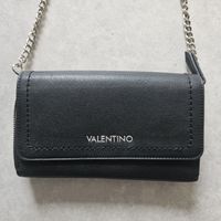 Sac Valentino noir, chaîne argentée comme neuf !