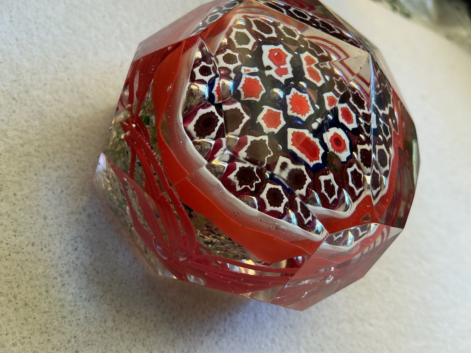 Murano Bicchieri: Murano Millefiori Paperweight – Usato da Wettingen venduto da Andres54