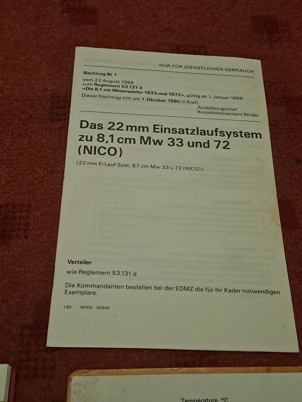Libri: 3 Artillerie Reglemente – Usato da St.Gallen venduto da Infanteriewerk 3