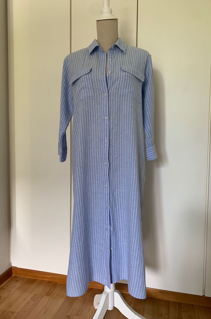 H&M Vestiti: Robe chemise lin et coton taille 34 – Nuovo (secondo la descrizione) da Gland venduto da TallyEva 1