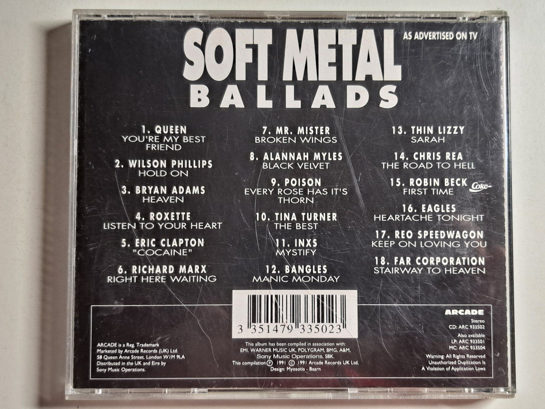 CD: SOFT METAL BALLADS – Usato da Wichtrach venduto da LuckyLuke69 1