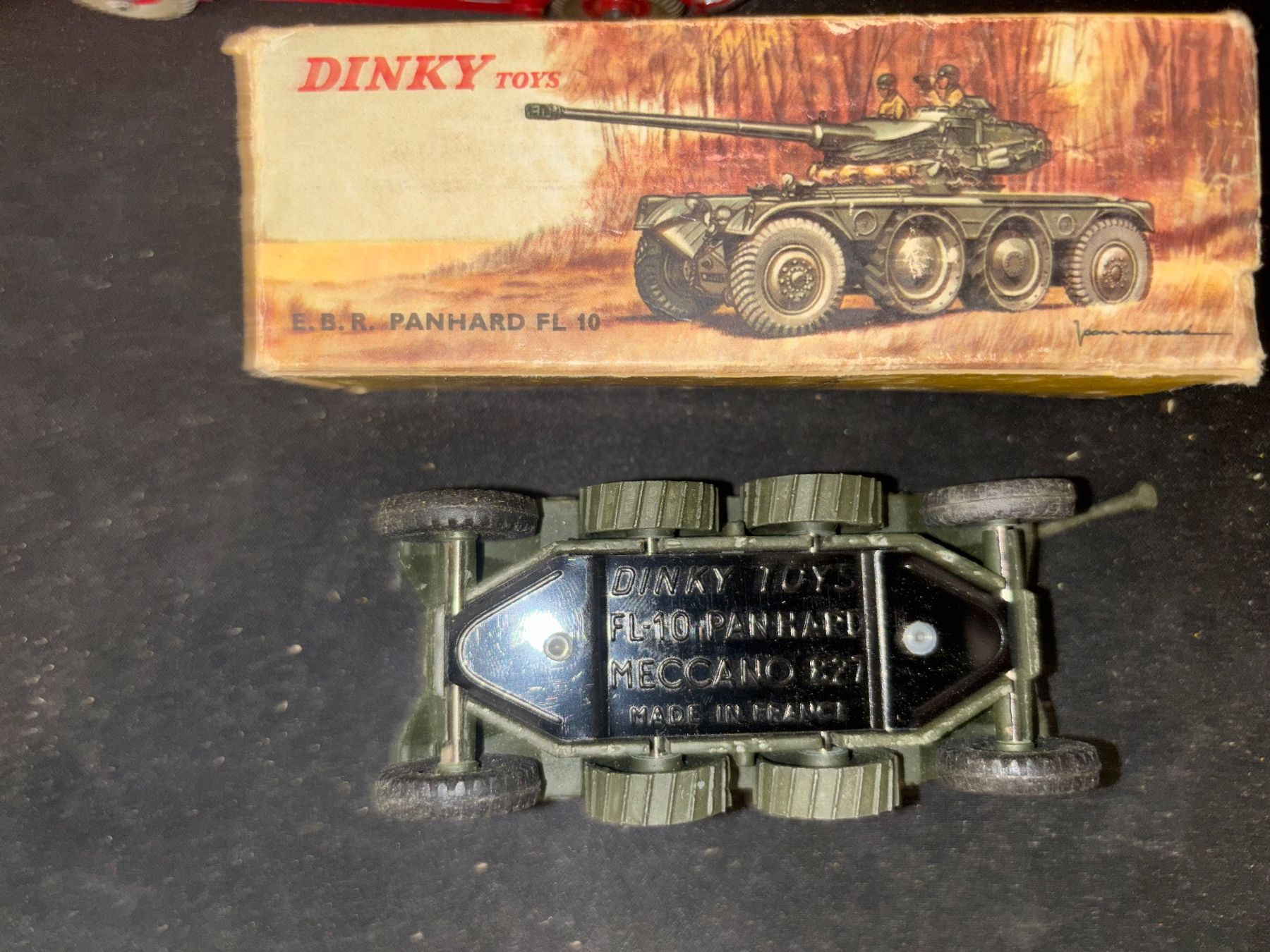 Dinky Toys Modellini d'auto: Dinky Toys E.B.R. Panhard FL 10 Militaire Réf. 827 - OVP – Usato da Genève venduto da ele_bf9g 2