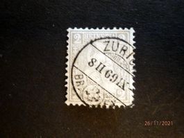 ZNr.28, Vollstempel,  Zürich 8.II.69
