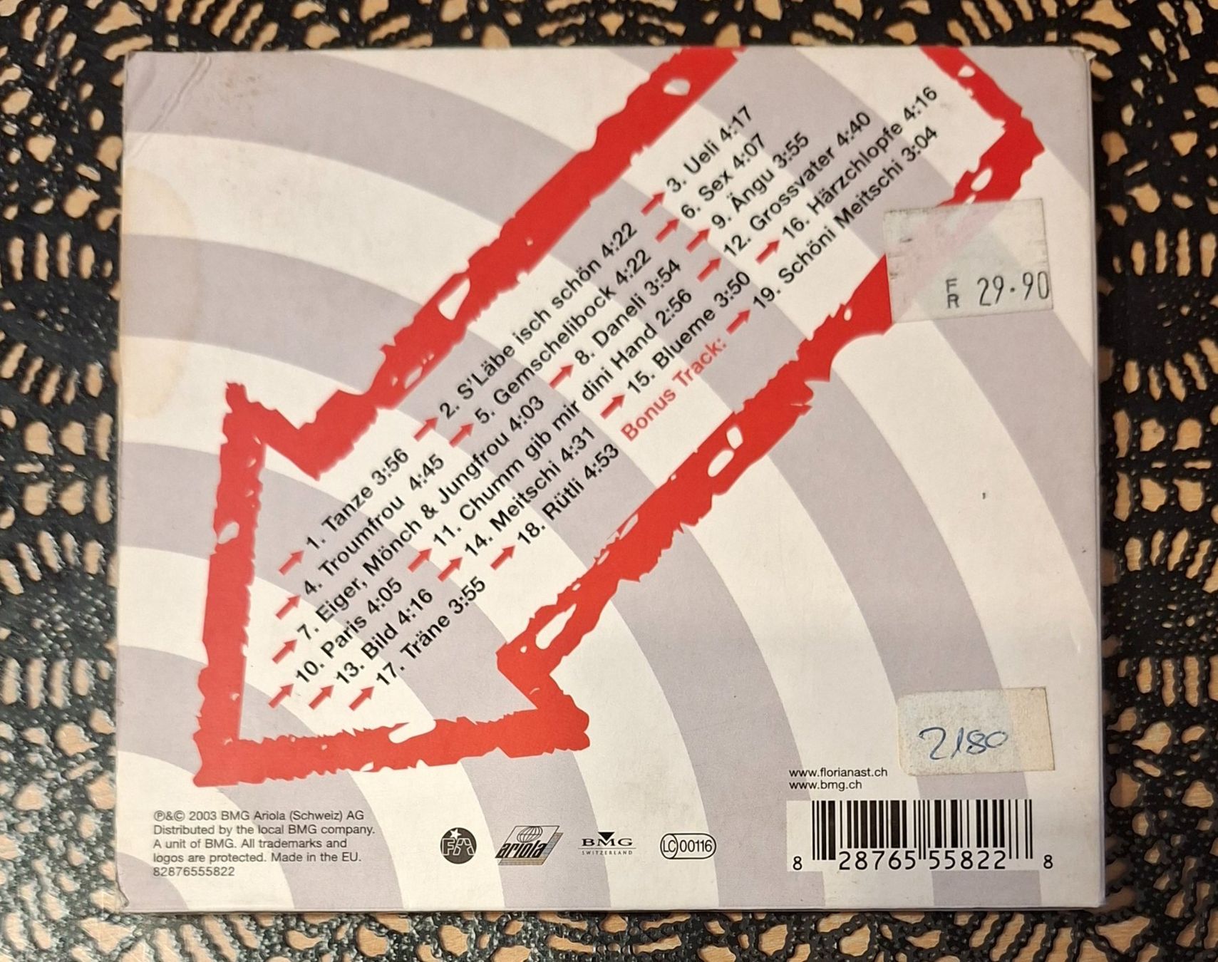 CD: Florian Ast - Voll Träffer, CH Pop CD Album 2003 – Usato da Schönenberg TG venduto da Gregolino76 1