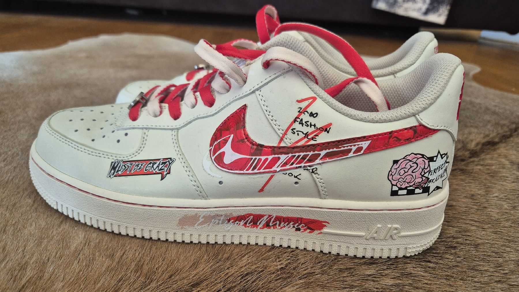 Nike Scarpe da uomo: Nike Air Force 1 Slam Dunk customised Grösse 44 – Nuovo (secondo la descrizione) da Zunzgen venduto da NeuerName2
