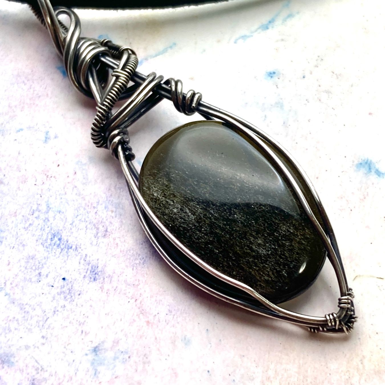 Catenine: Obsidian Silber Anhänger – Nuovo (secondo la descrizione) da Solothurn venduto da Kiki_Di 4