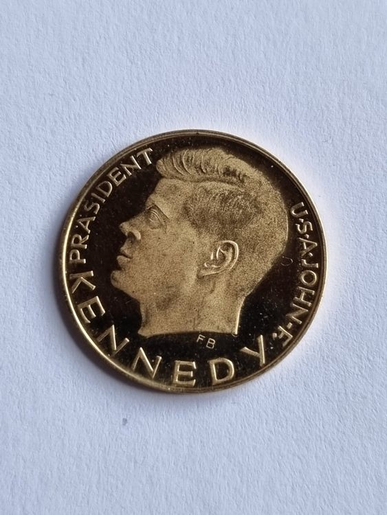 Goldmedaille John F. Kennedy 1963, 3.5 Gramm Gold Kaufen auf Ricardo