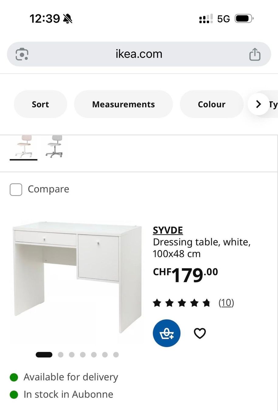 Ikea Schminktische: Dressing (Desk) Blanc IKEA - SYVDE – Neu (gemäss Beschreibung) aus Nyon von oli_lyc6 5
